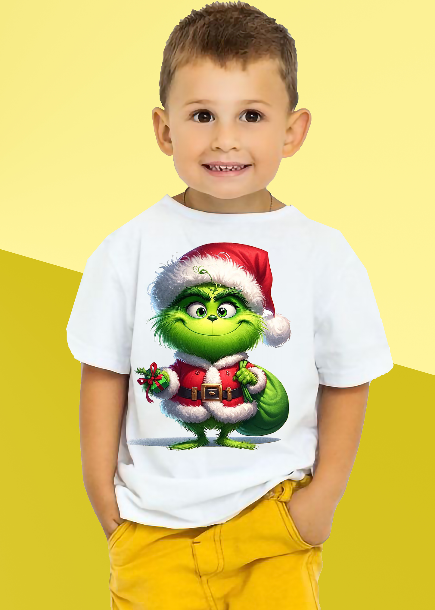 VLAM Santa Grinch Cartoon Tshirt For Boys