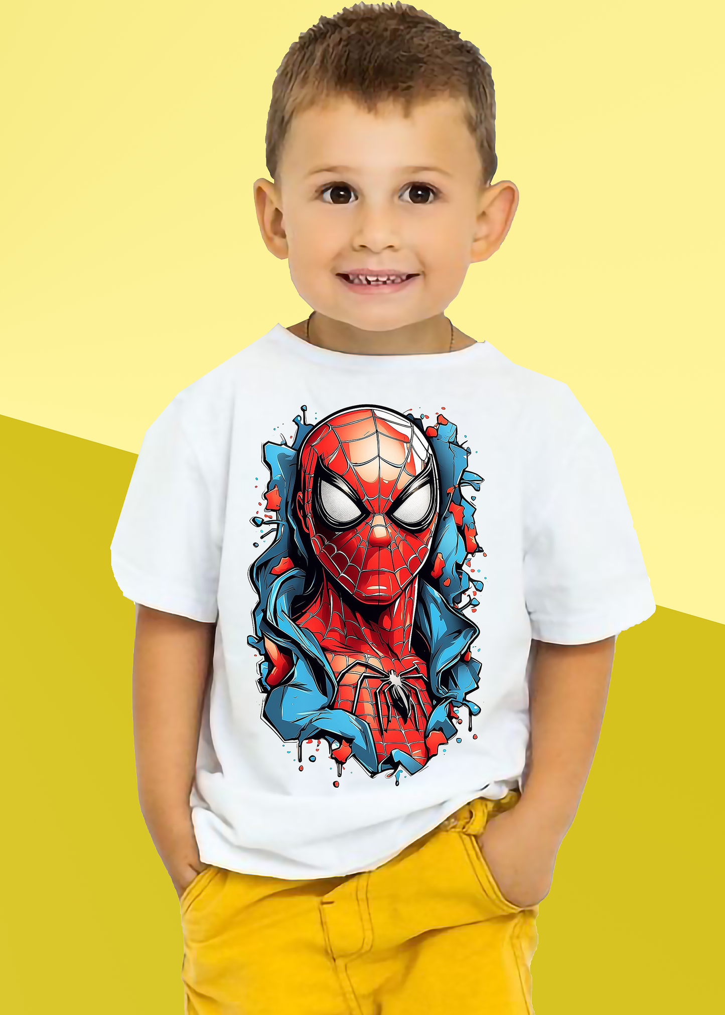 VLAM Graphic Spiderman Print Boys Tshirt