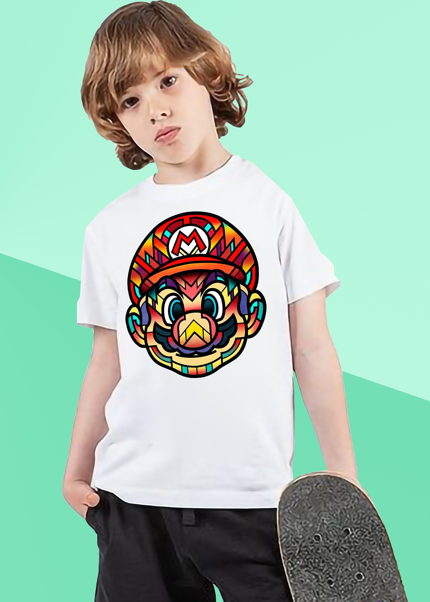 VLAM Mario Print Boys Tshirt