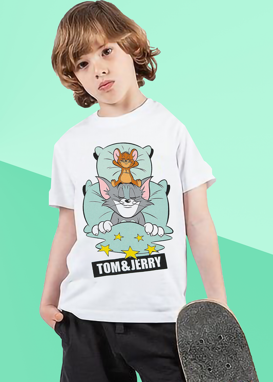 VLAM Tom and Jerry Cartoon Tshirt For Boys