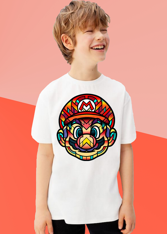 VLAM Mario Print Boys Tshirt