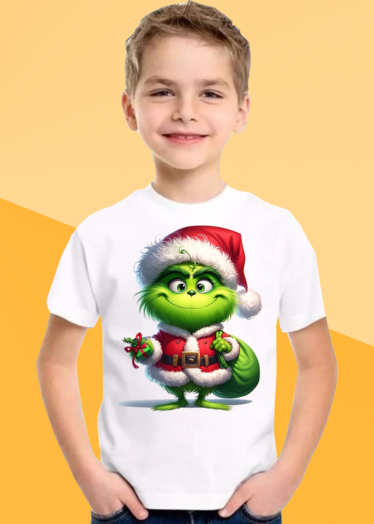 VLAM Santa Grinch Cartoon Tshirt For Boys