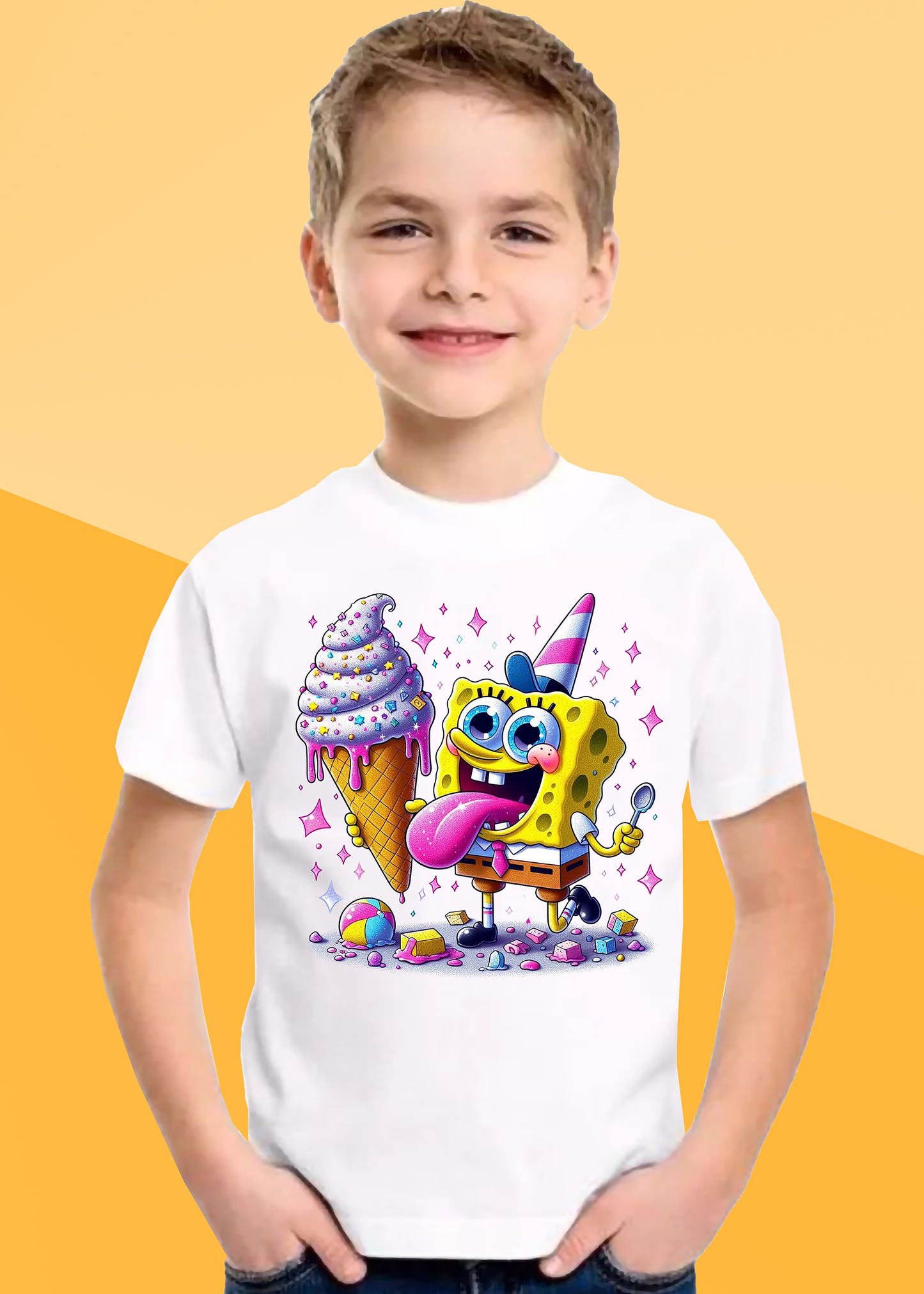 VLAM Sponge Bob Tshirt For Boys