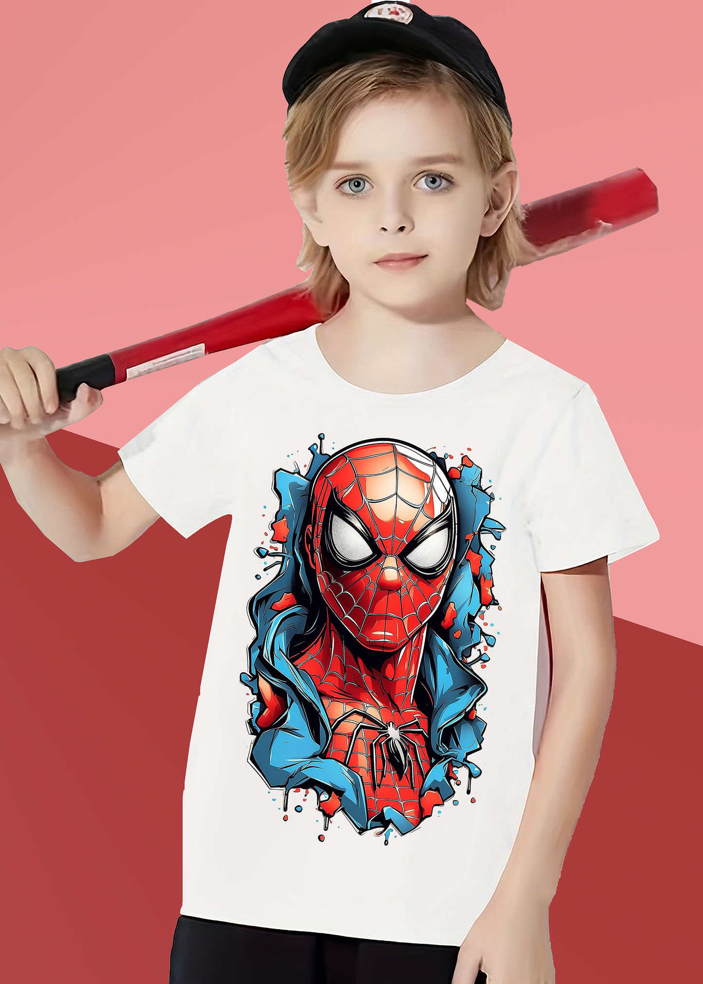 VLAM Graphic Spiderman Print Boys Tshirt