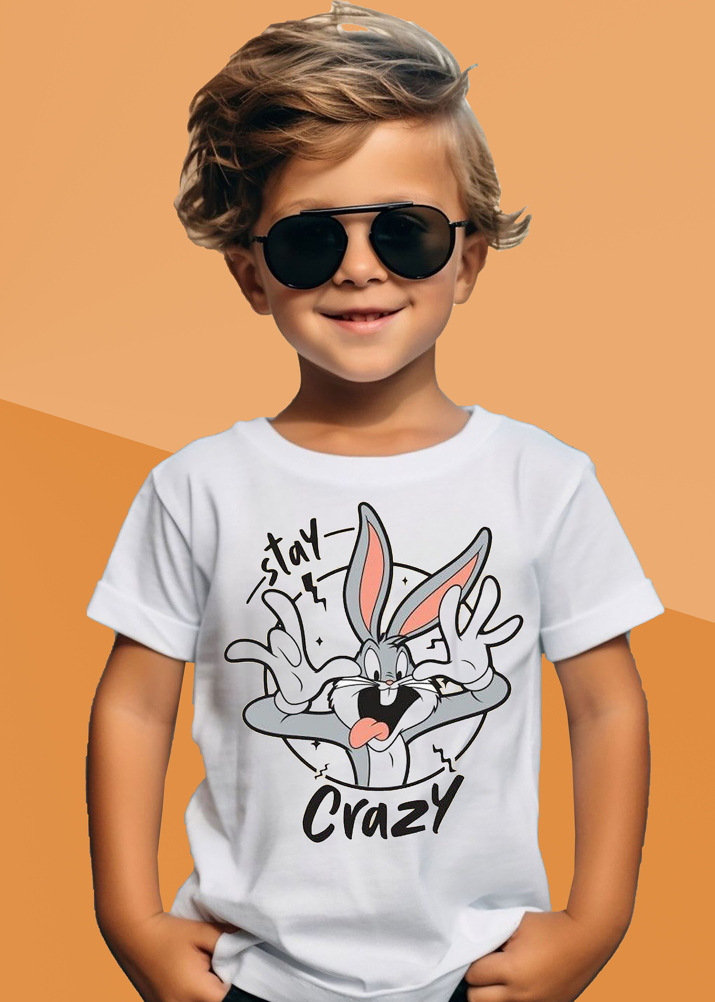 VLAM Crazy Bunny Boys Cartoon Tshirt