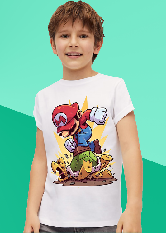 VLAM Mario Cartoon Tshirt For Boys