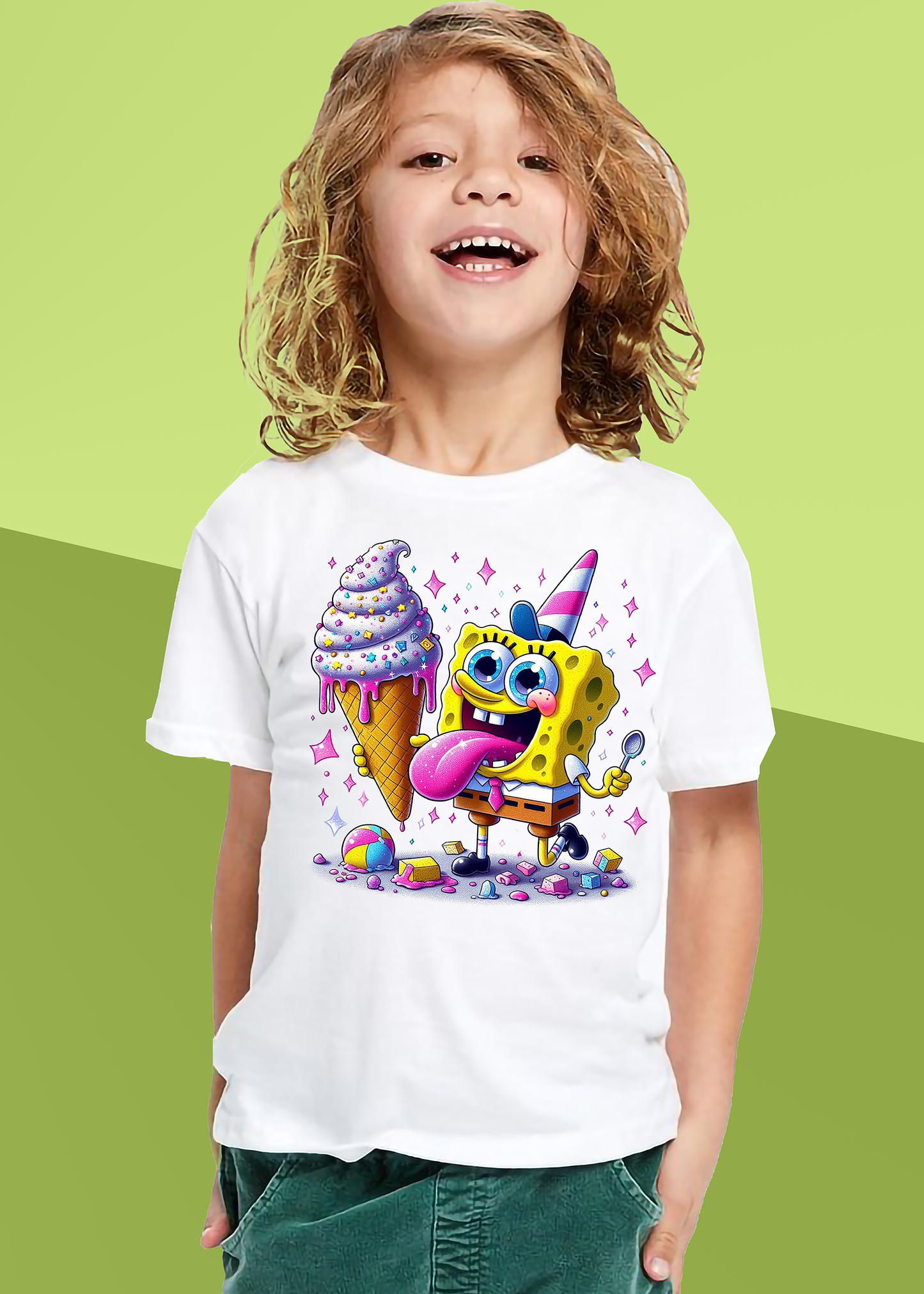 VLAM Sponge Bob Tshirt For Boys