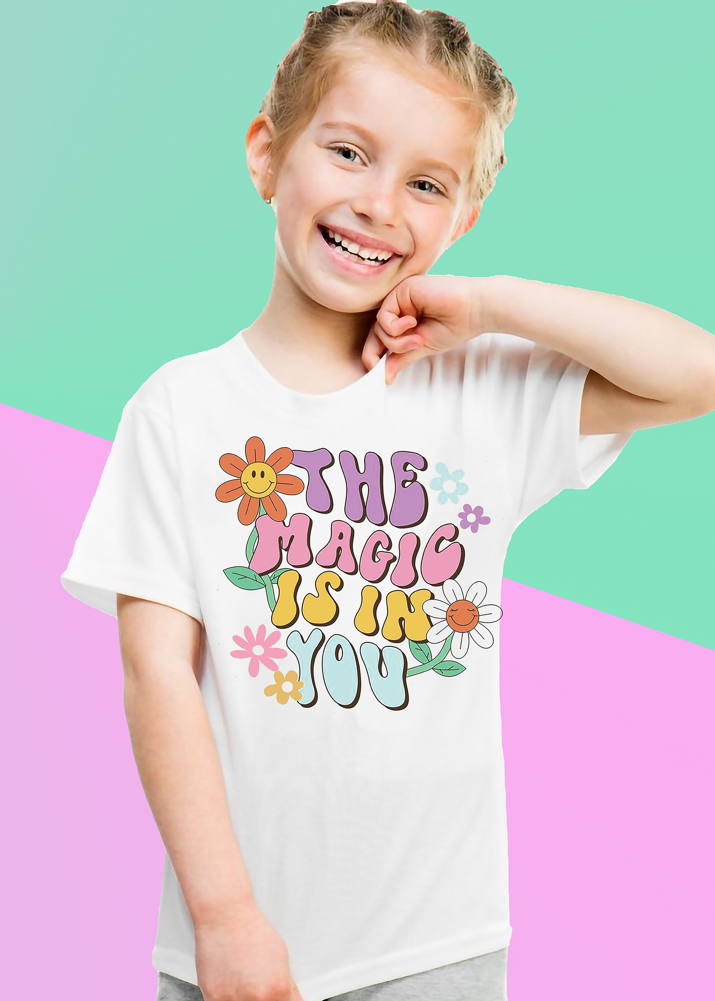 VLAM Magic Is In You Quote Tshirt For Girls
