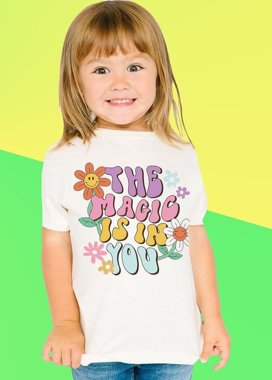 VLAM Magic Is In You Quote Tshirt For Girls