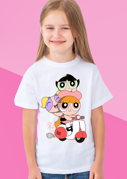VLAM Powerpuff Scooter Girls Tshirt