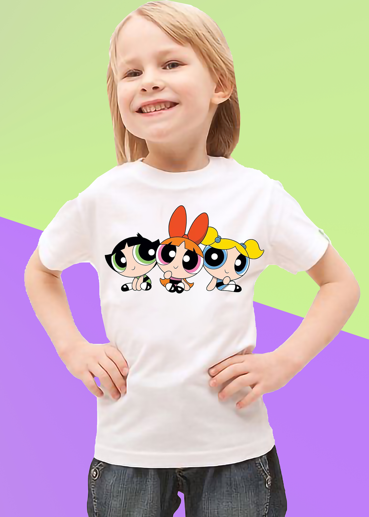 VLAM Powerpuff Print Tshirt for Girls