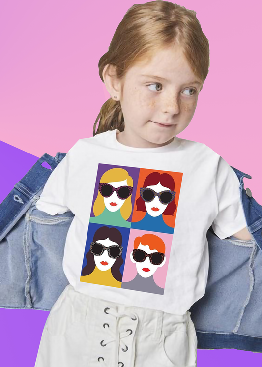 VLAM Graphic Printed Girls Tshirt