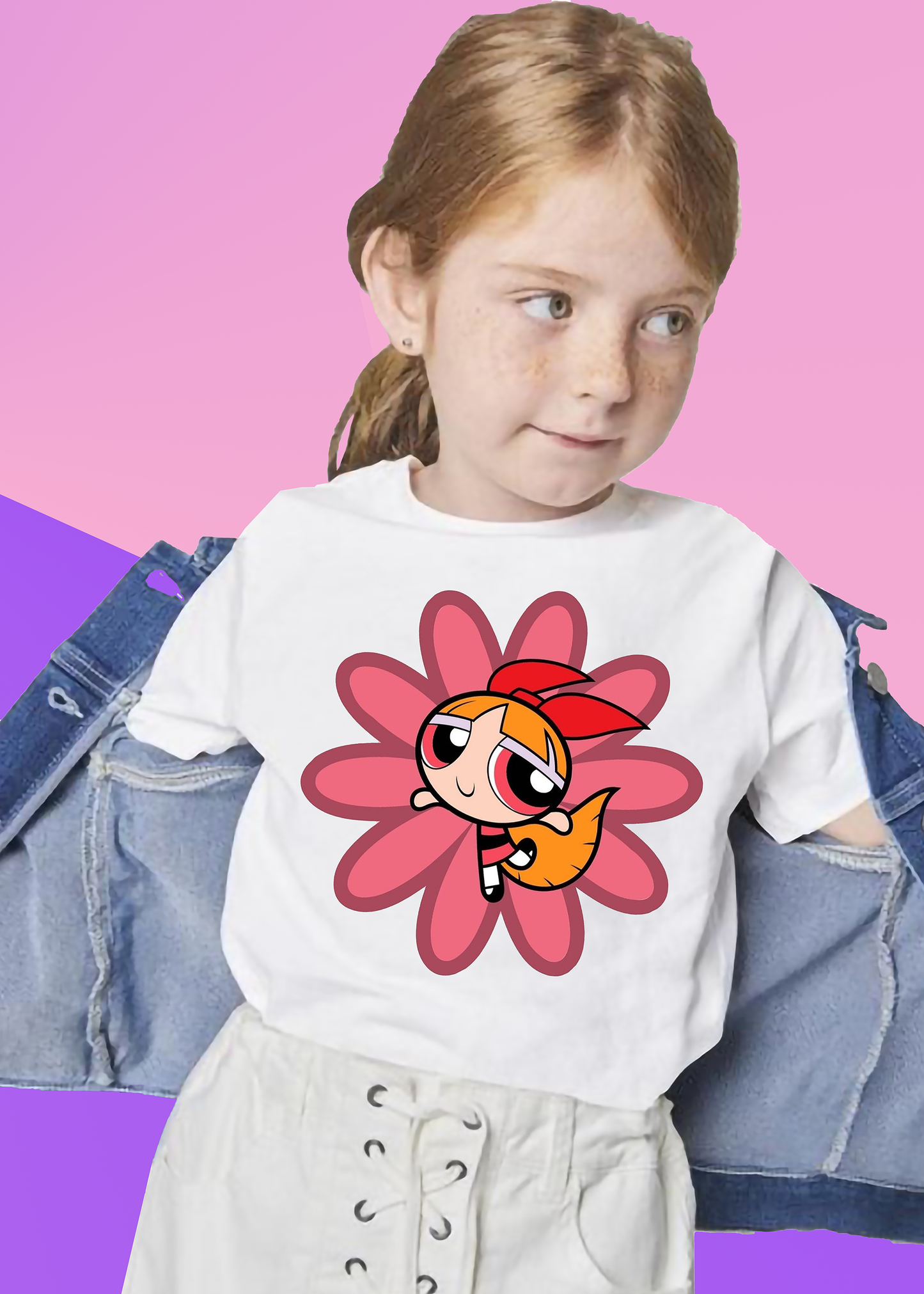 VLAM Blossom Powerpuff Printed Girls Tshirt