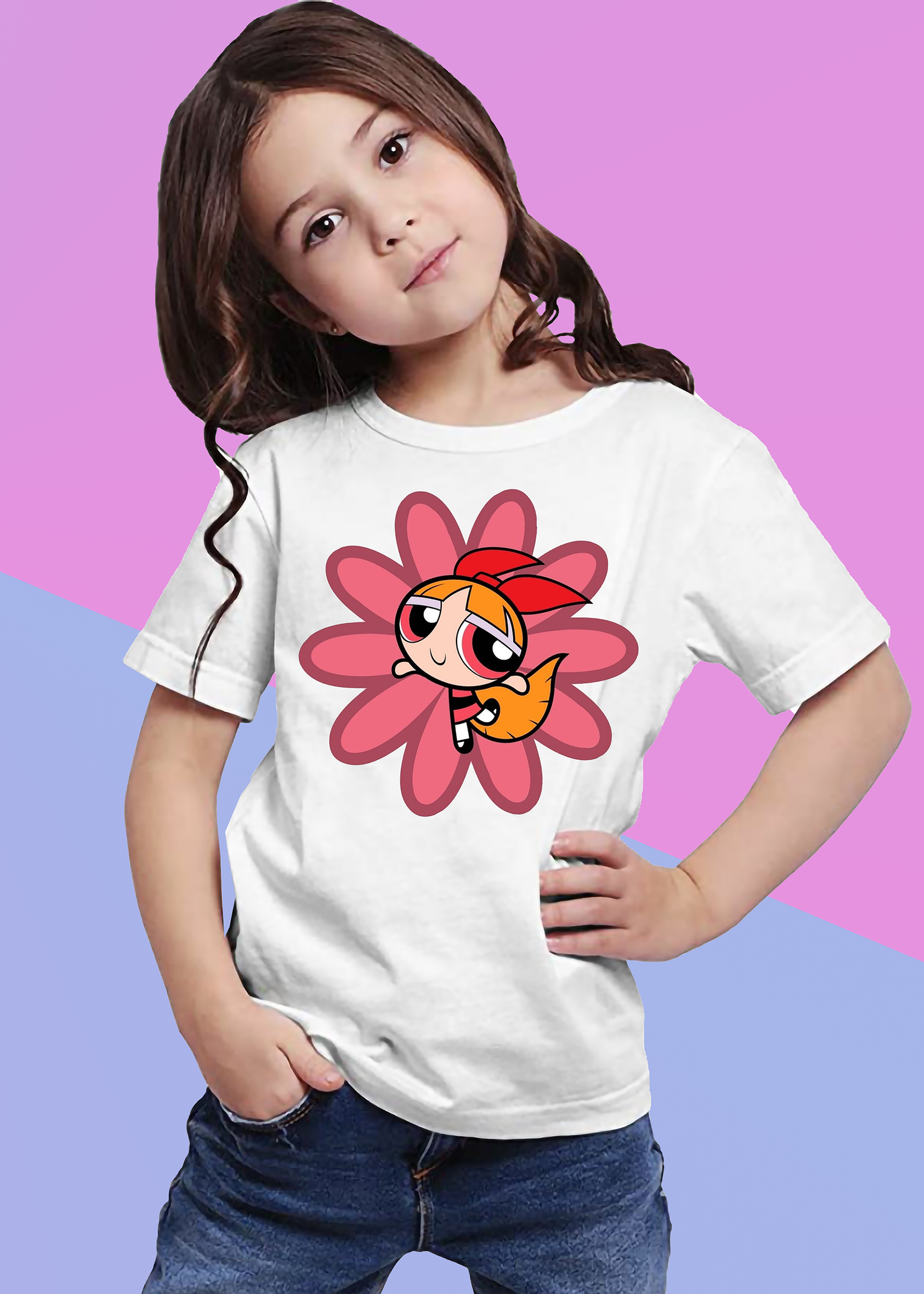 VLAM Blossom Powerpuff Printed Girls Tshirt