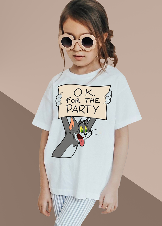VLAM Party Tom Girls Cartoon Tshirt