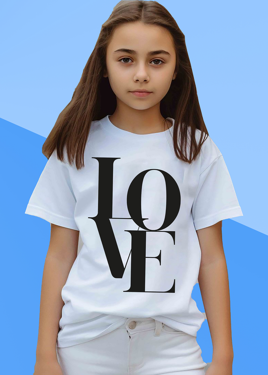 VLAM Trendy Love Tshirt For Girls