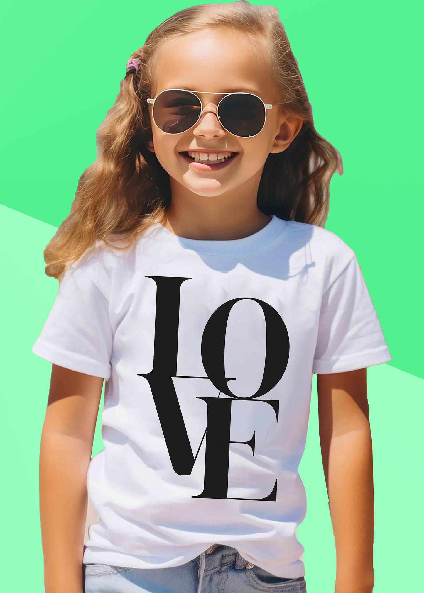 VLAM Trendy Love Tshirt For Girls