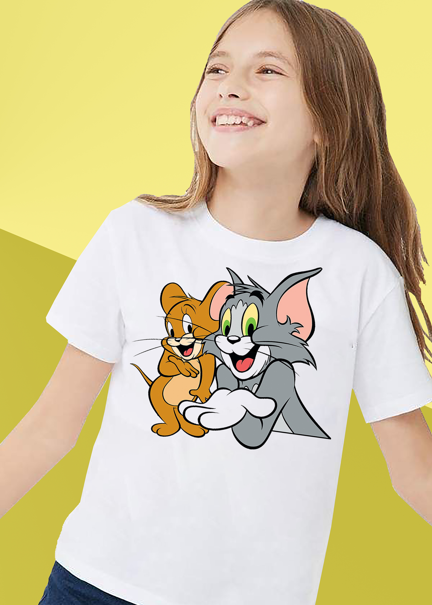 VLAM Tom and Jerry Cartoon Tshirt For Girls