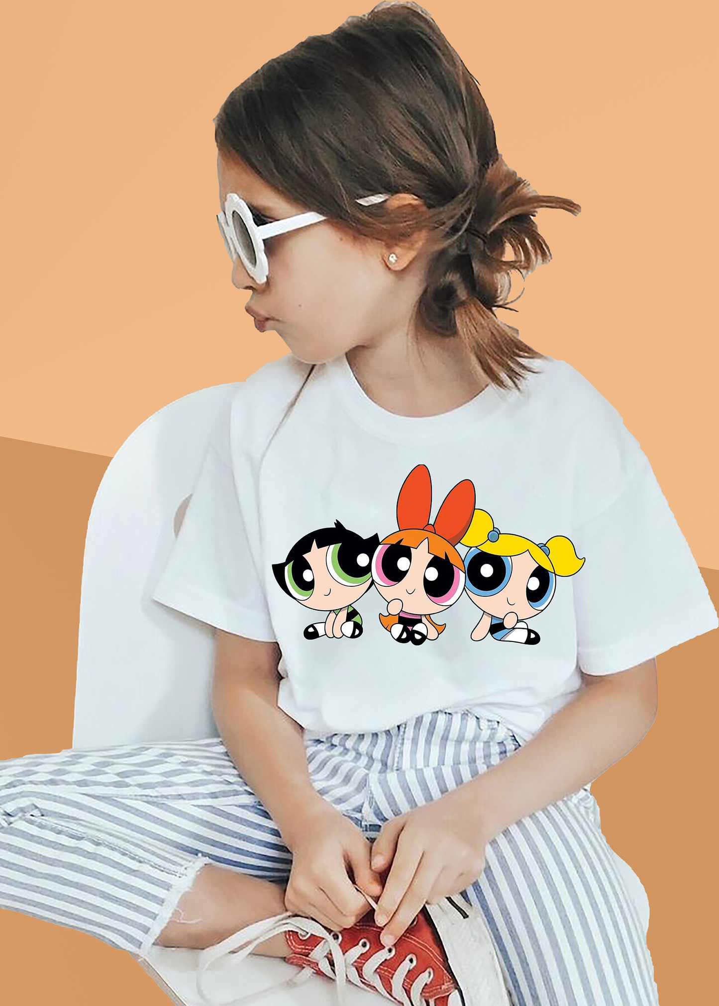 VLAM Powerpuff Print Tshirt for Girls
