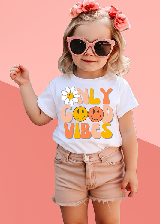VLAM Only Good Vibes Girls Tshirt