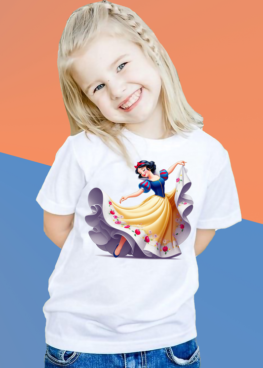 VLAM Snowhite Princess Tshirt For Girls