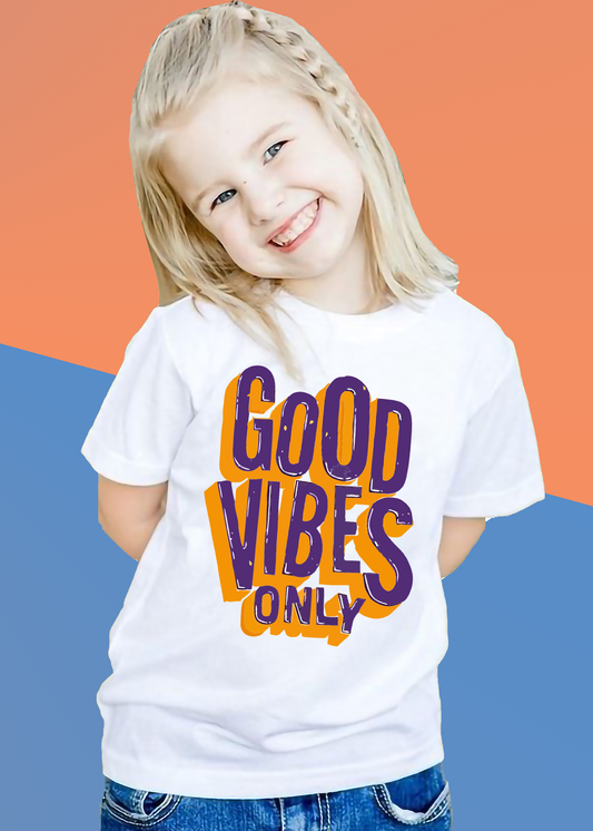 VLAM Good Vibes Only Girls Tshirt