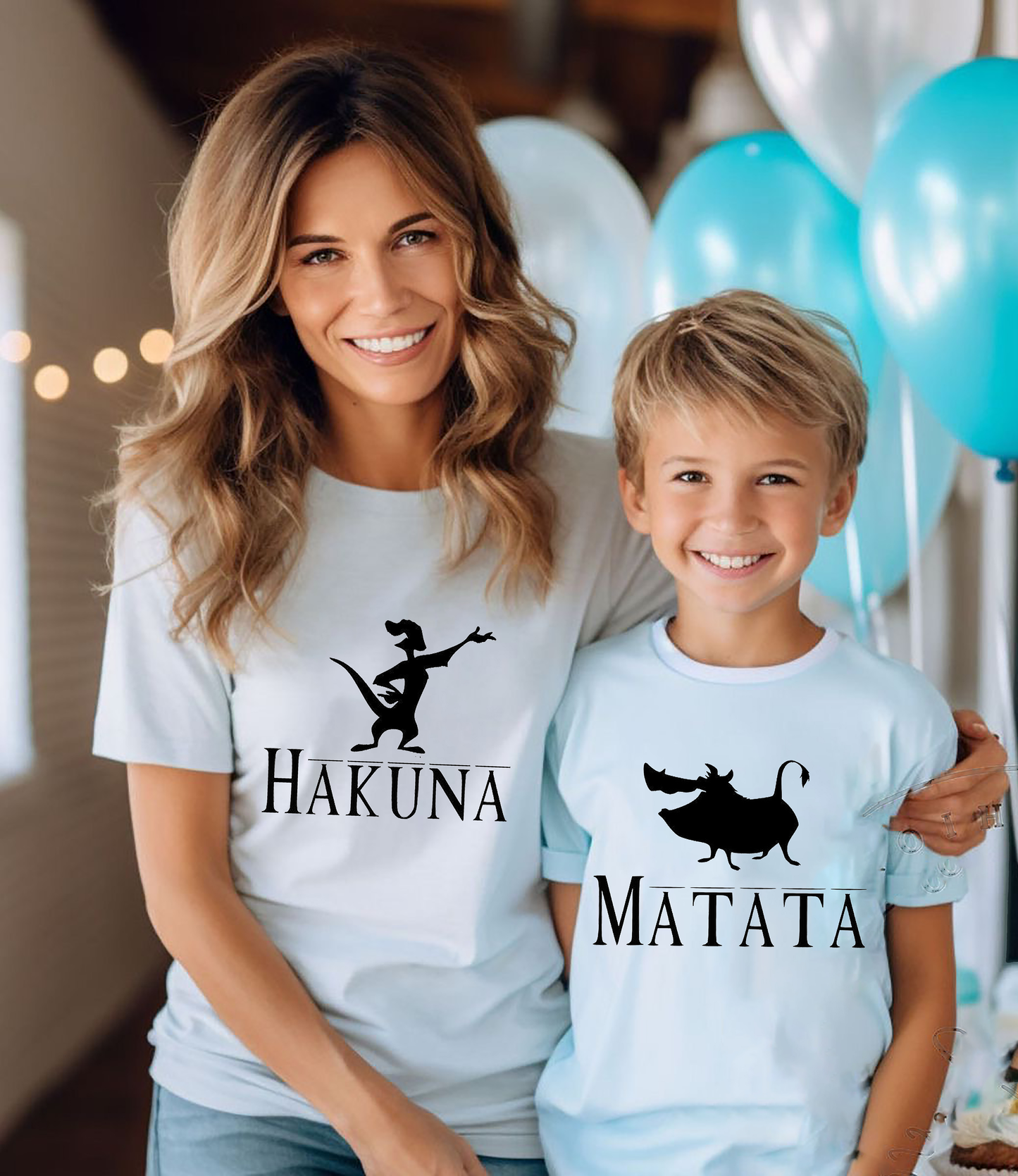 VLAM Hakuna Matata Mom and Son T-shirt