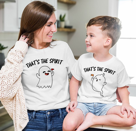 VLAM Thats The Spirit Ghost Mom and Son Tshirt