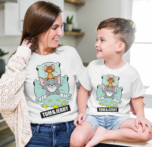 VLAM Tom and Jerry Mom and Son Tshirt