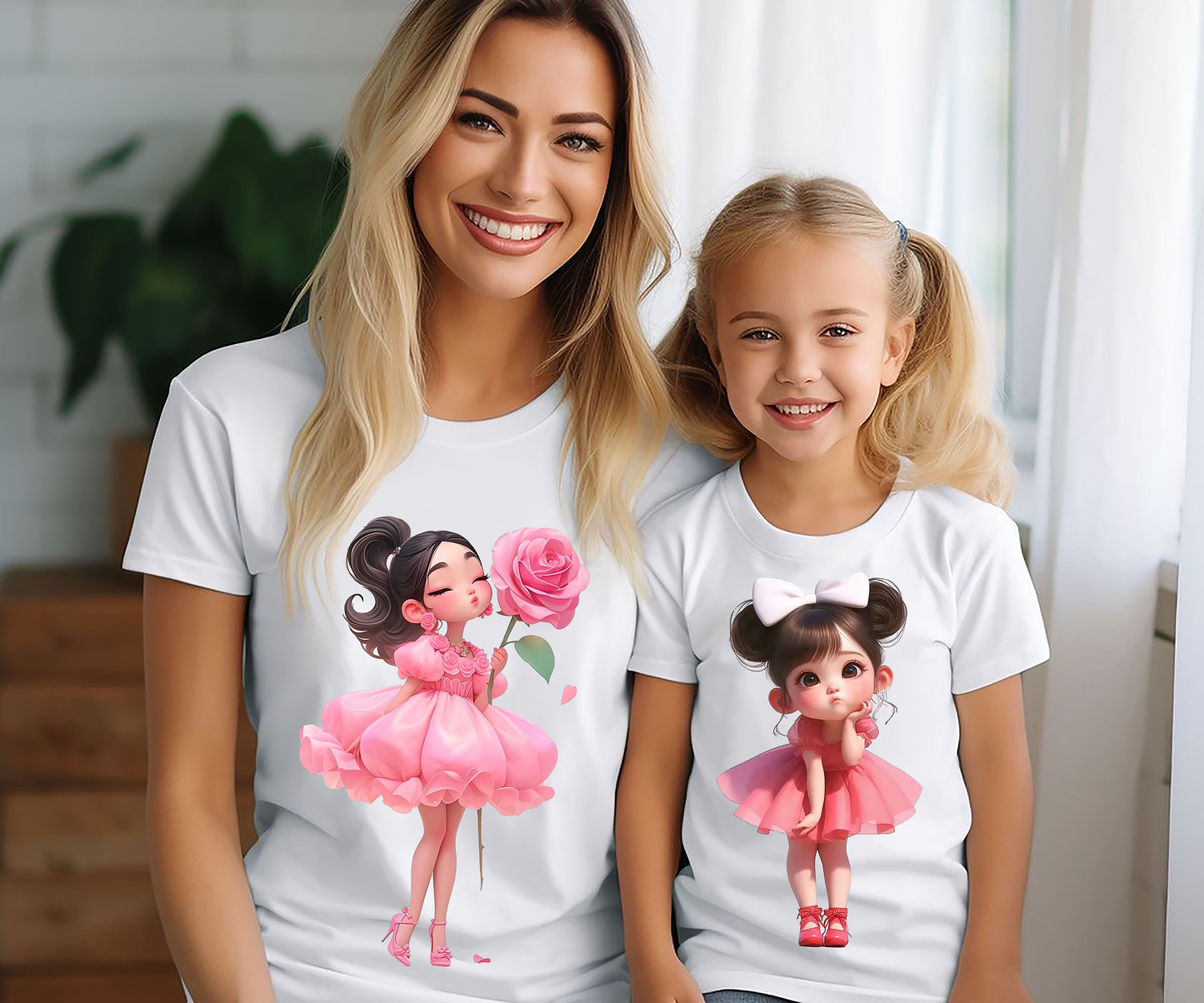VLAM Mom and Daughter Princess Tshirt