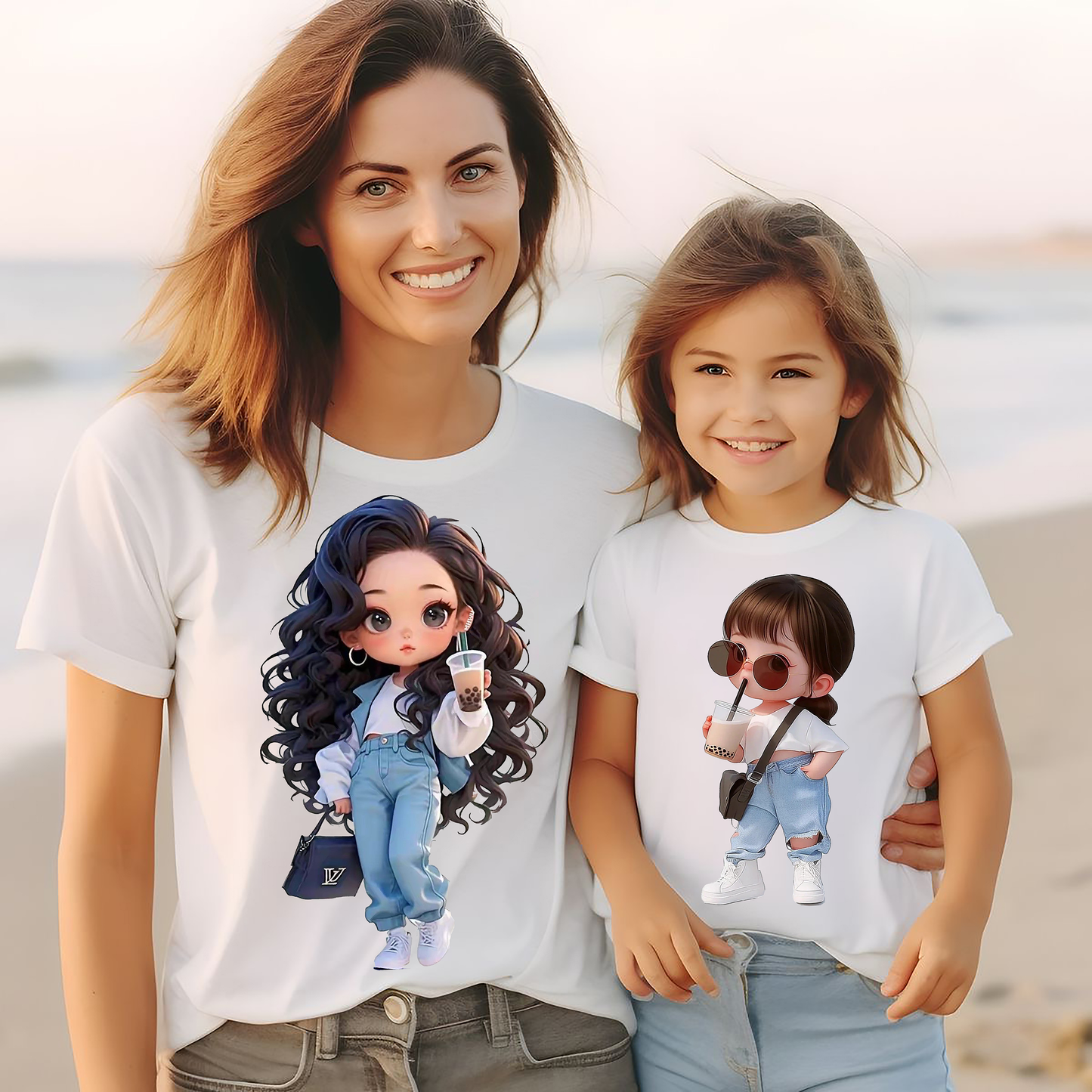 VLAM Stylish Mom and Daughter Tshirt