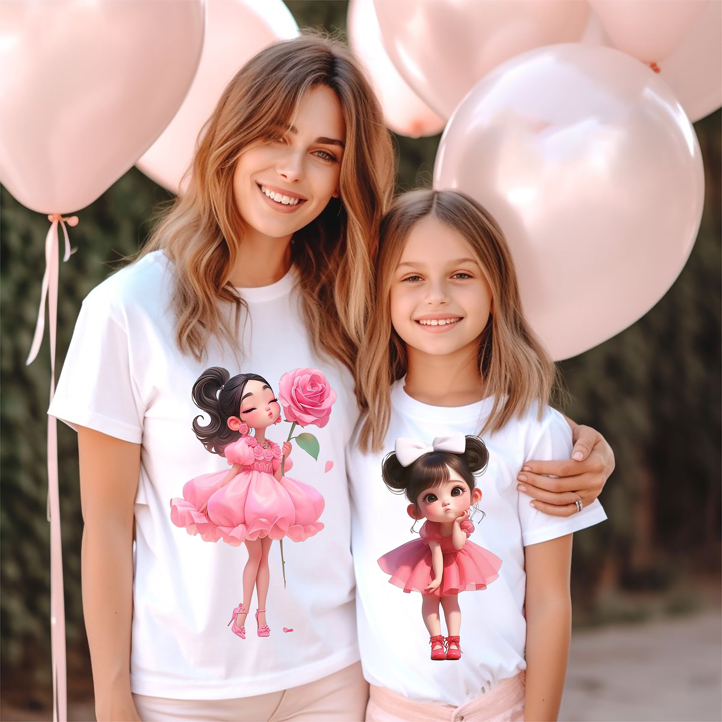 VLAM Mom and Daughter Princess Tshirt