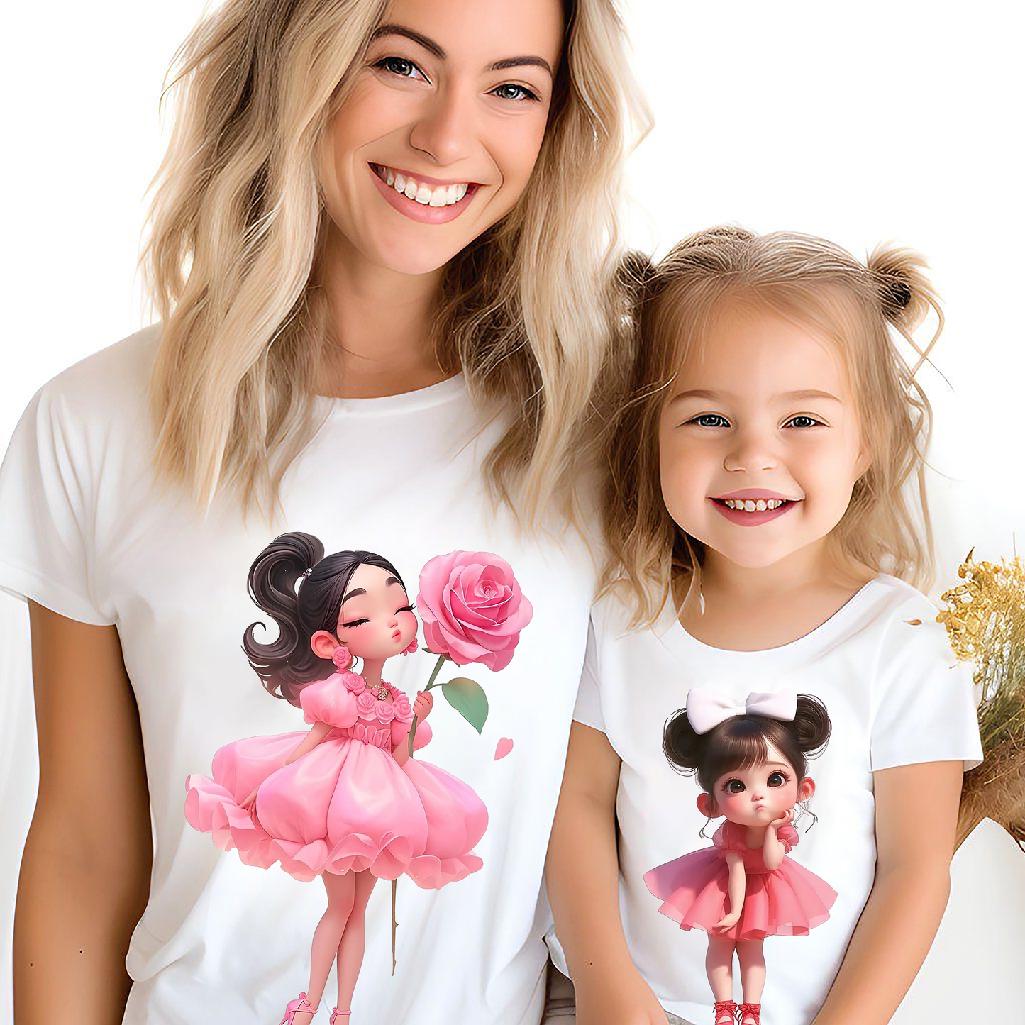 VLAM Mom and Daughter Princess Tshirt