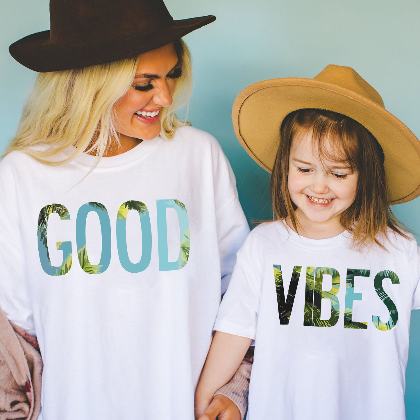 VLAM Good Vibes Mom and Daughter Tshirt
