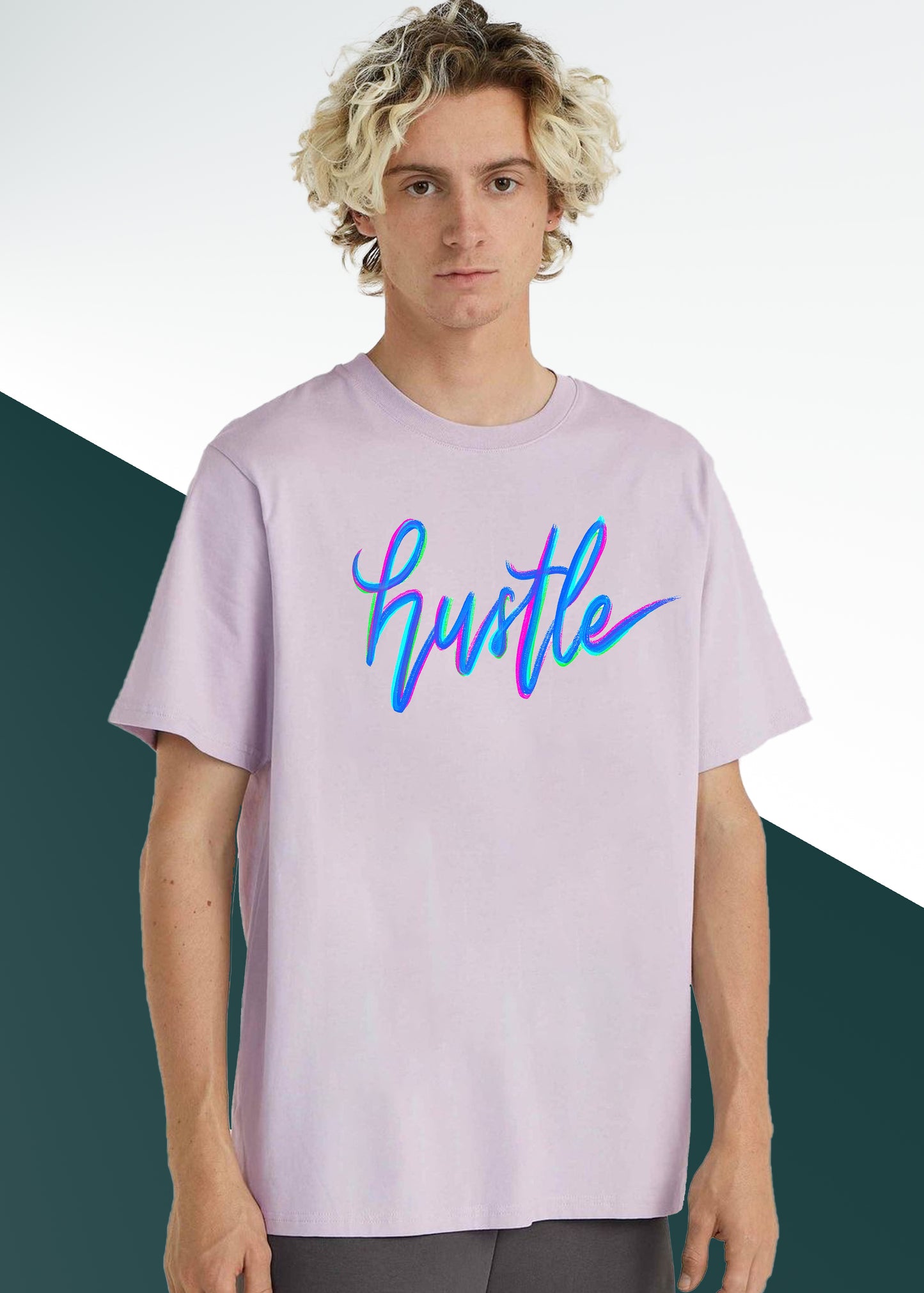 VLAM Hustle Print Graphic Mens Tshirt