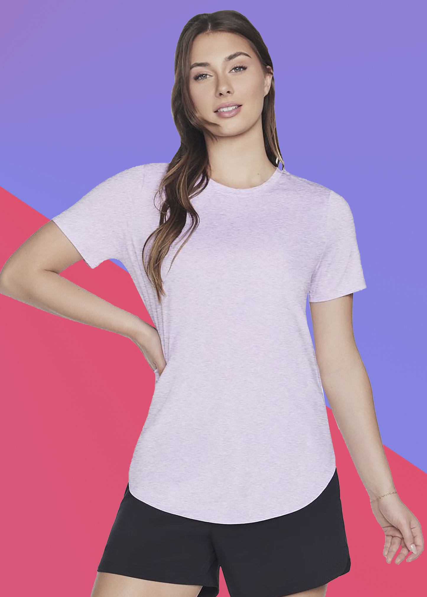 VLAM Regular Fit Onion Pink Solid Tshirt