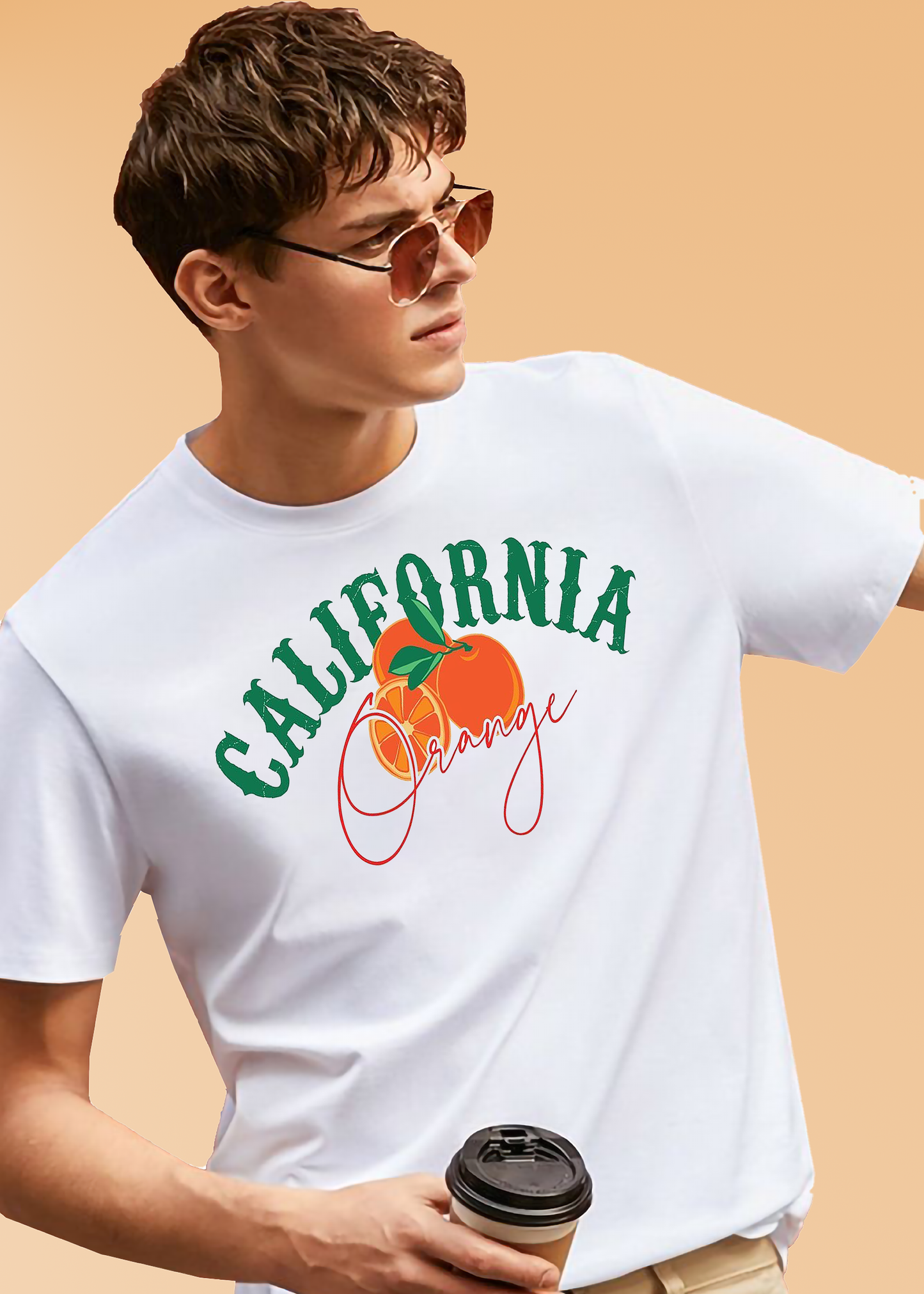 VLAM California Orange Graphic Tshirt