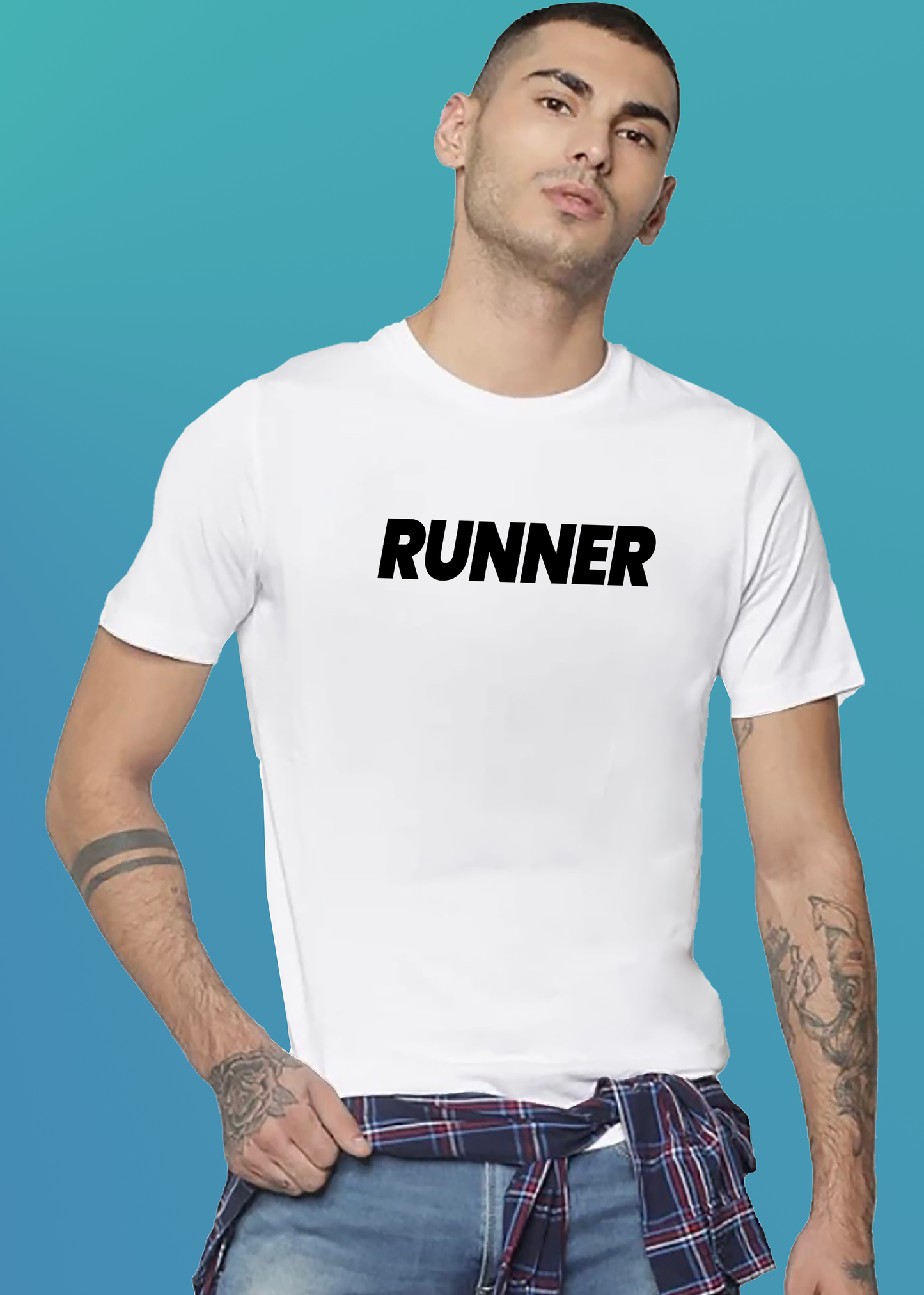VLAM Mens Runner Print Tshirt