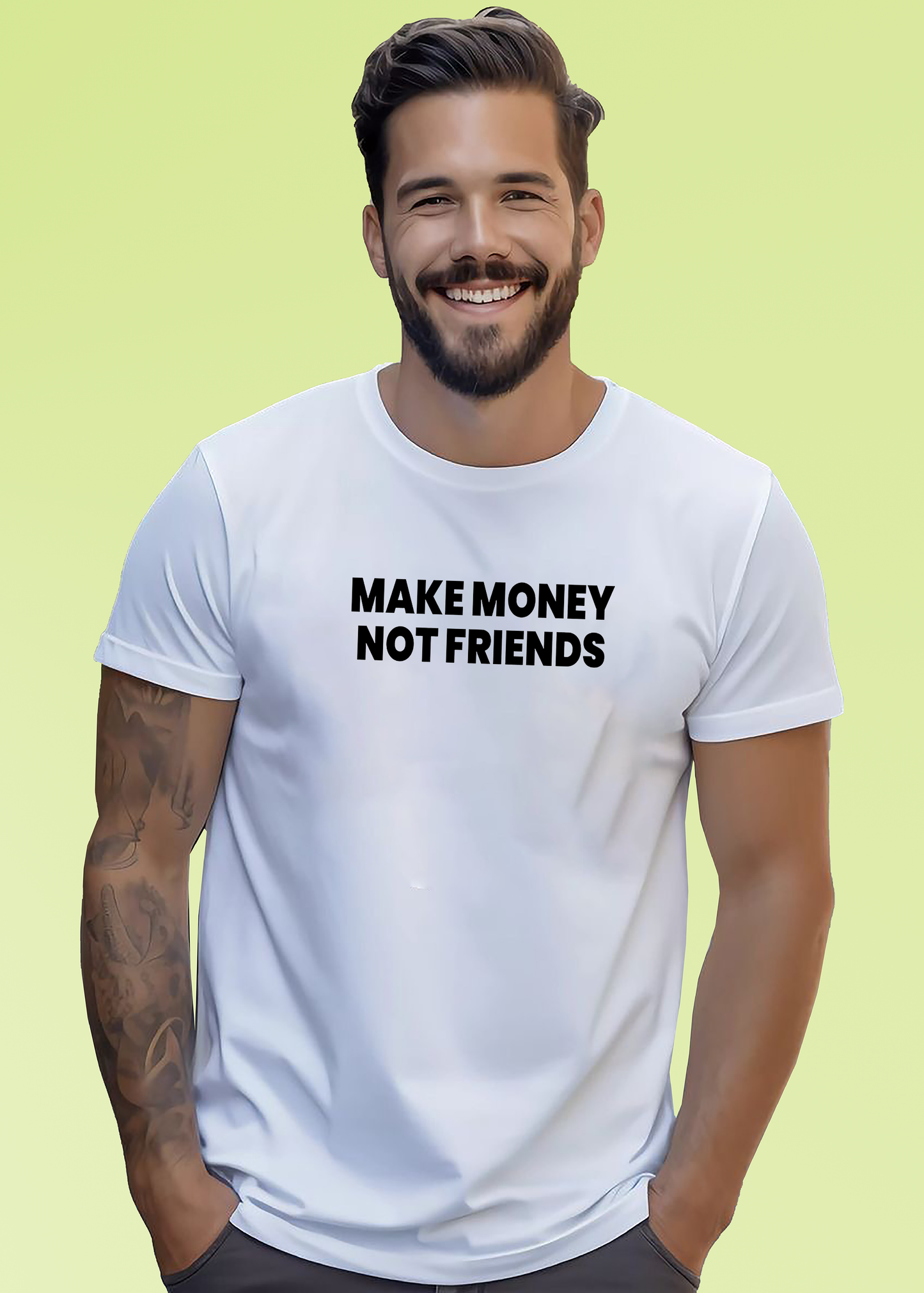 VLAM Make Money Not Friends Statement Tshirt