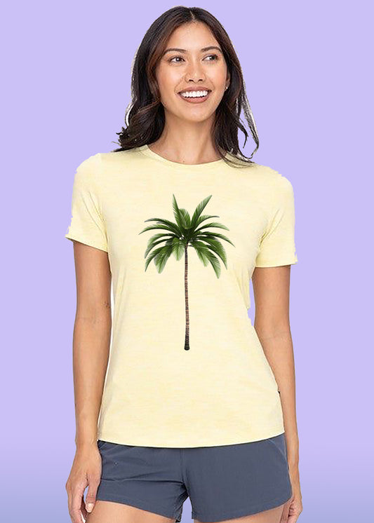 VLAM Palm Tree Womens Beach T-shirt