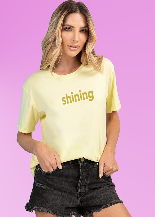 VLAM Minimal Print Women Shining Tshirt