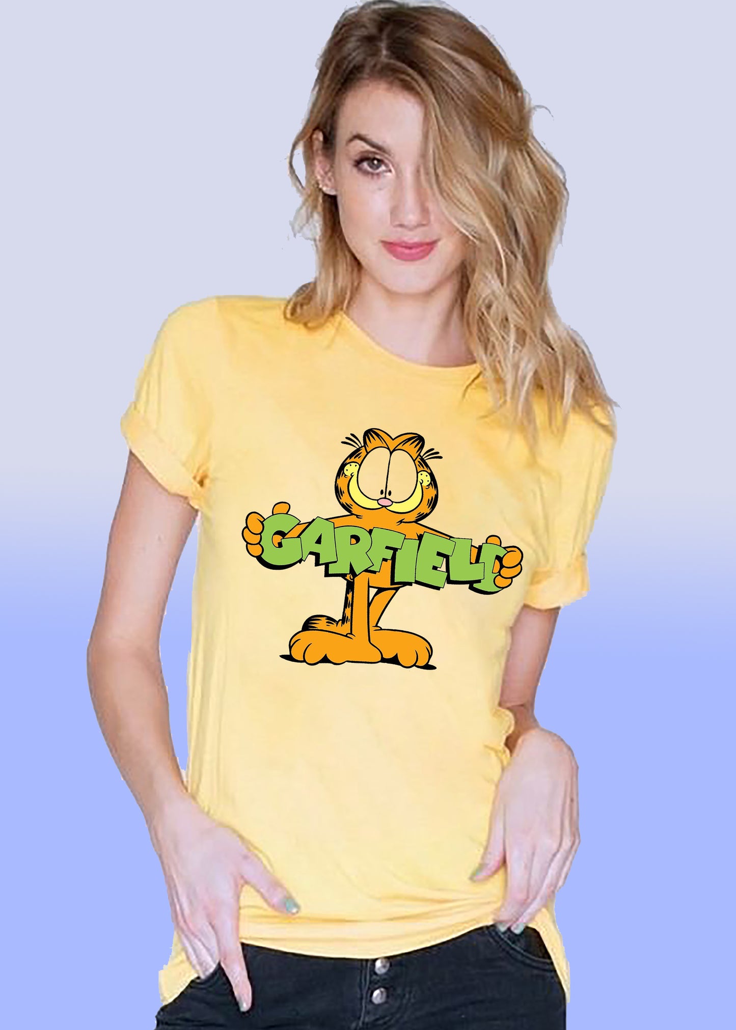 VLAM Womens Garfield Cartoon Tshirt