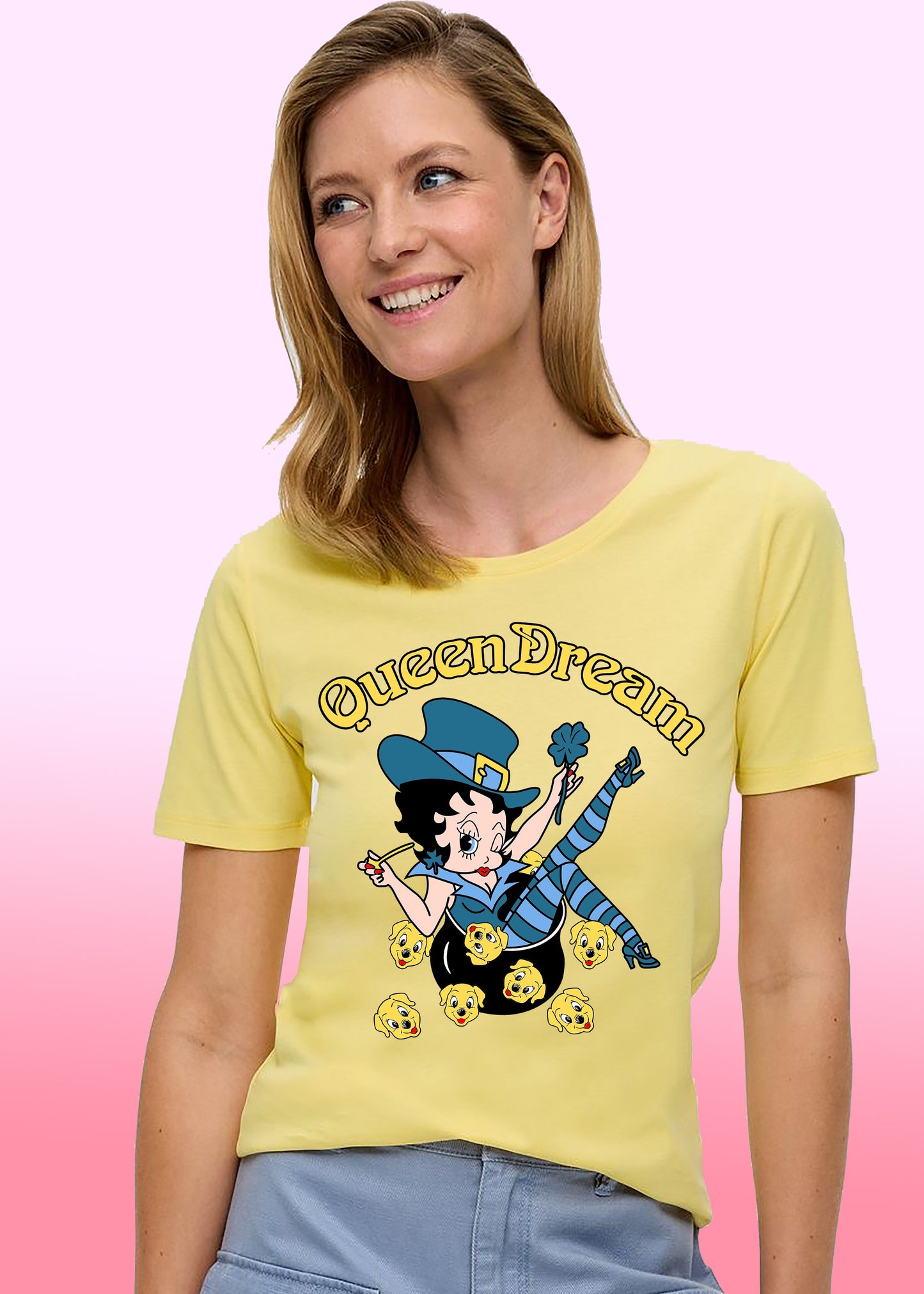 VLAM Queen Dream Womens Cartoon T-shirt