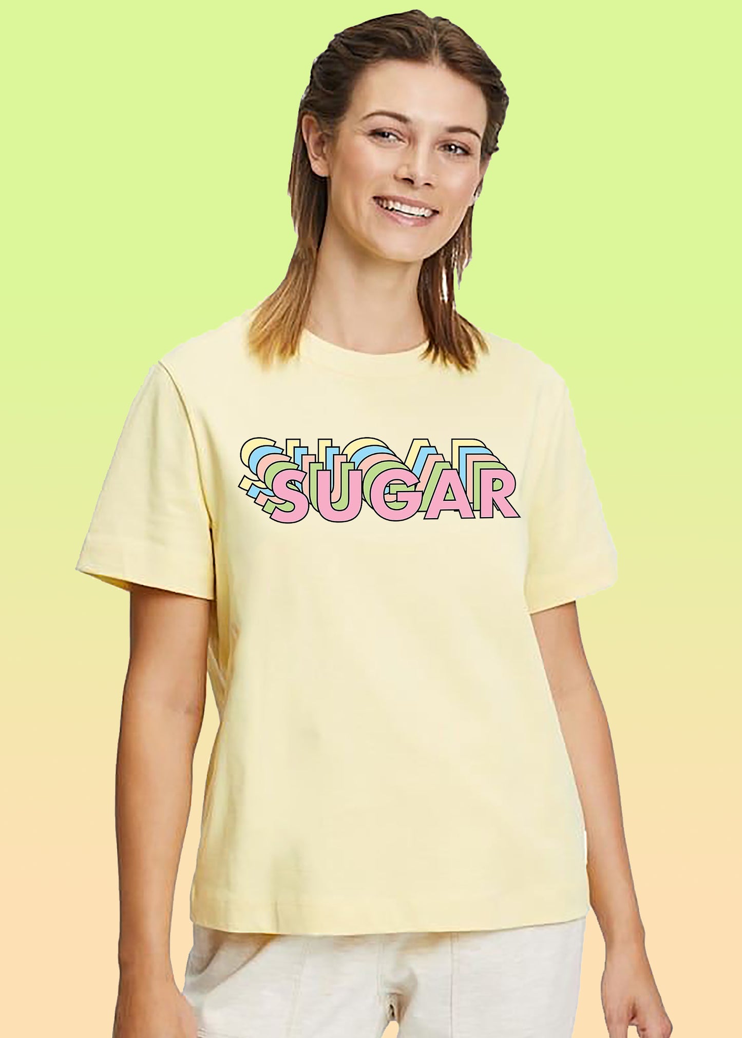 VLAM Colorful Sugar Print Women Tshirt