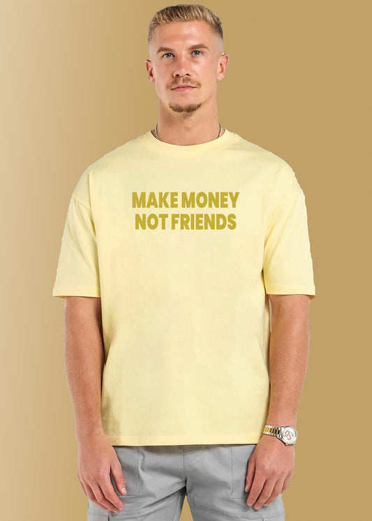 VLAM Make Money Not Friends Statement Tshirt