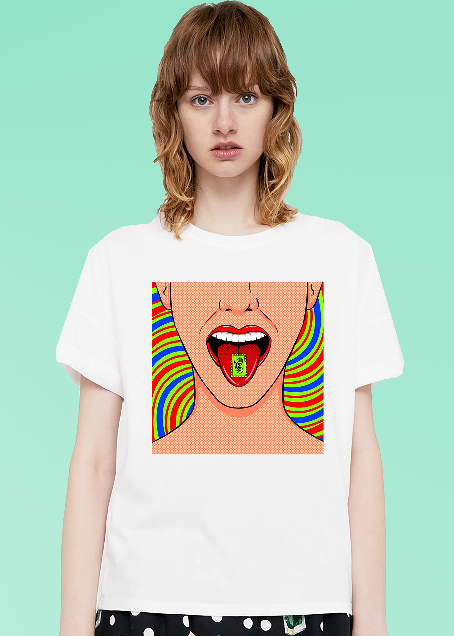 VLAM Colourful Pop Art Women T-shirt