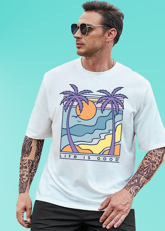 VLAM Life Is Good Print Mens T-shirt