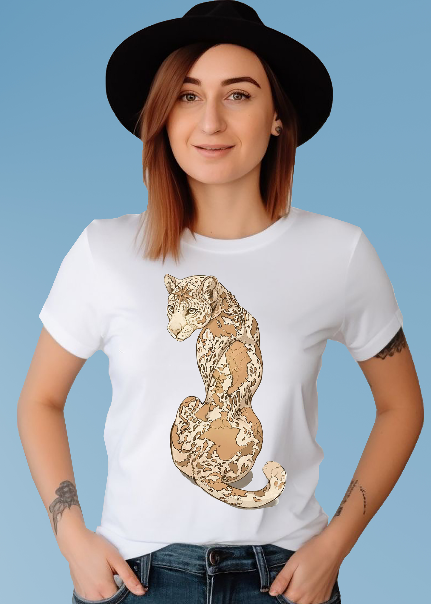 VLAM Womens Leopard Print Tshirt