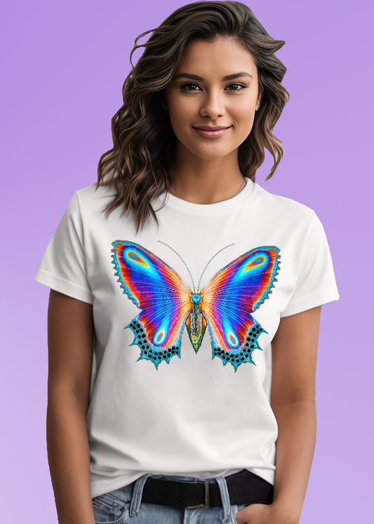 VLAM Womens Trippy Butterfly Tshirt