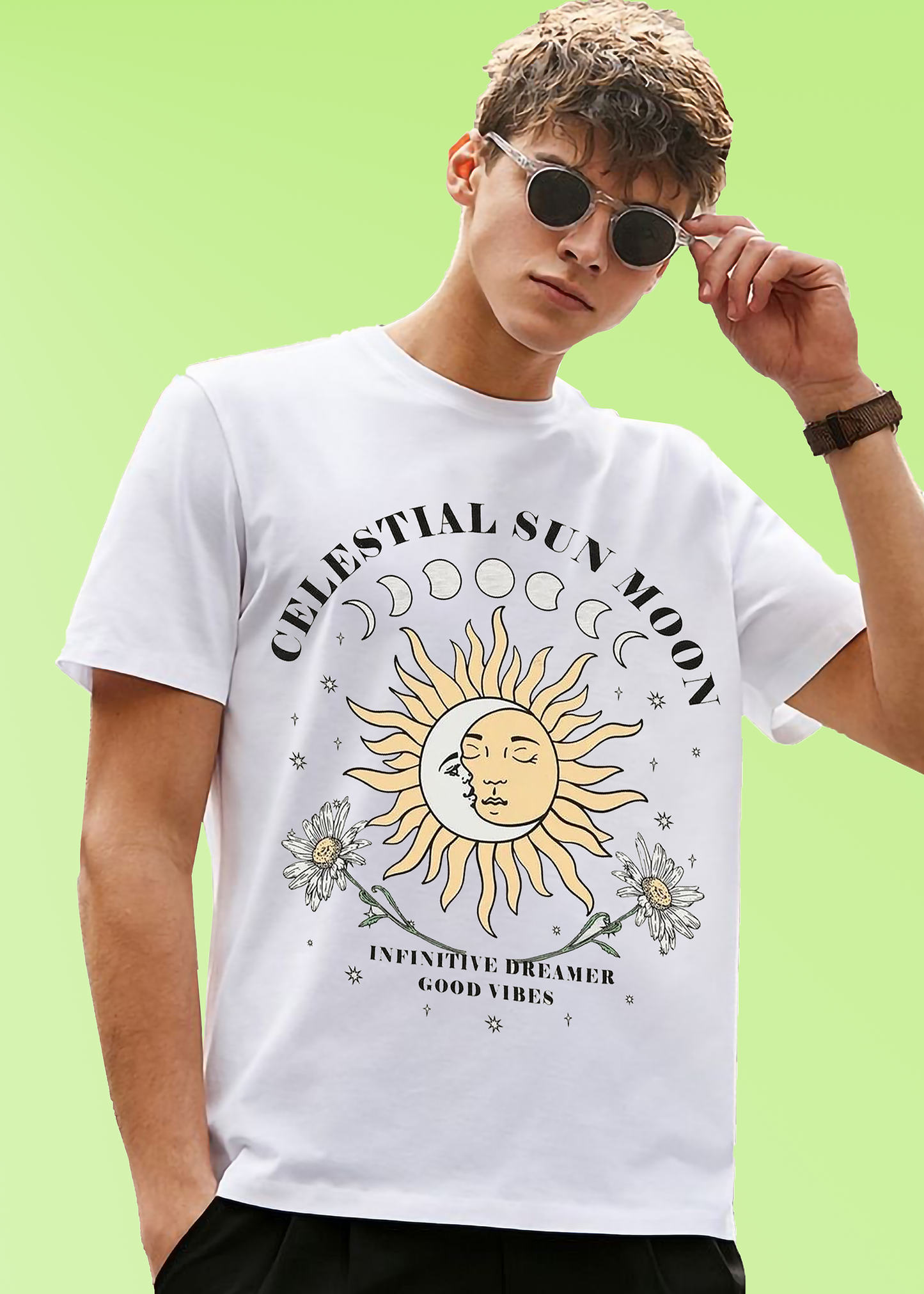 VLAM Mens Graphic Vintage Design Tshirt